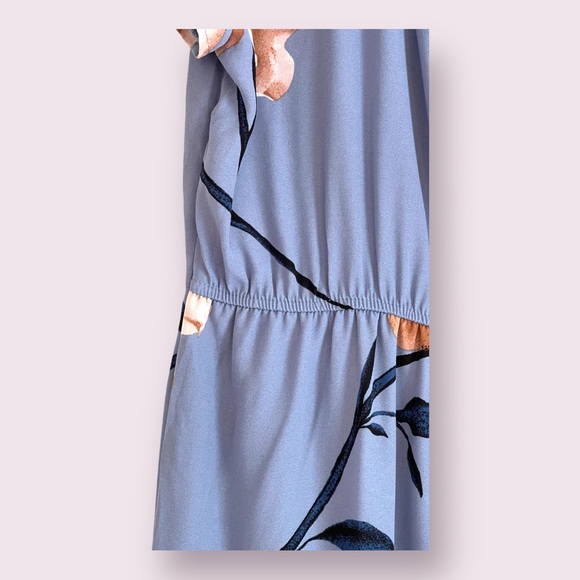 Trixxi Clothing Company Blue Floral Maxi Swing Dress - Picture 8 of 11